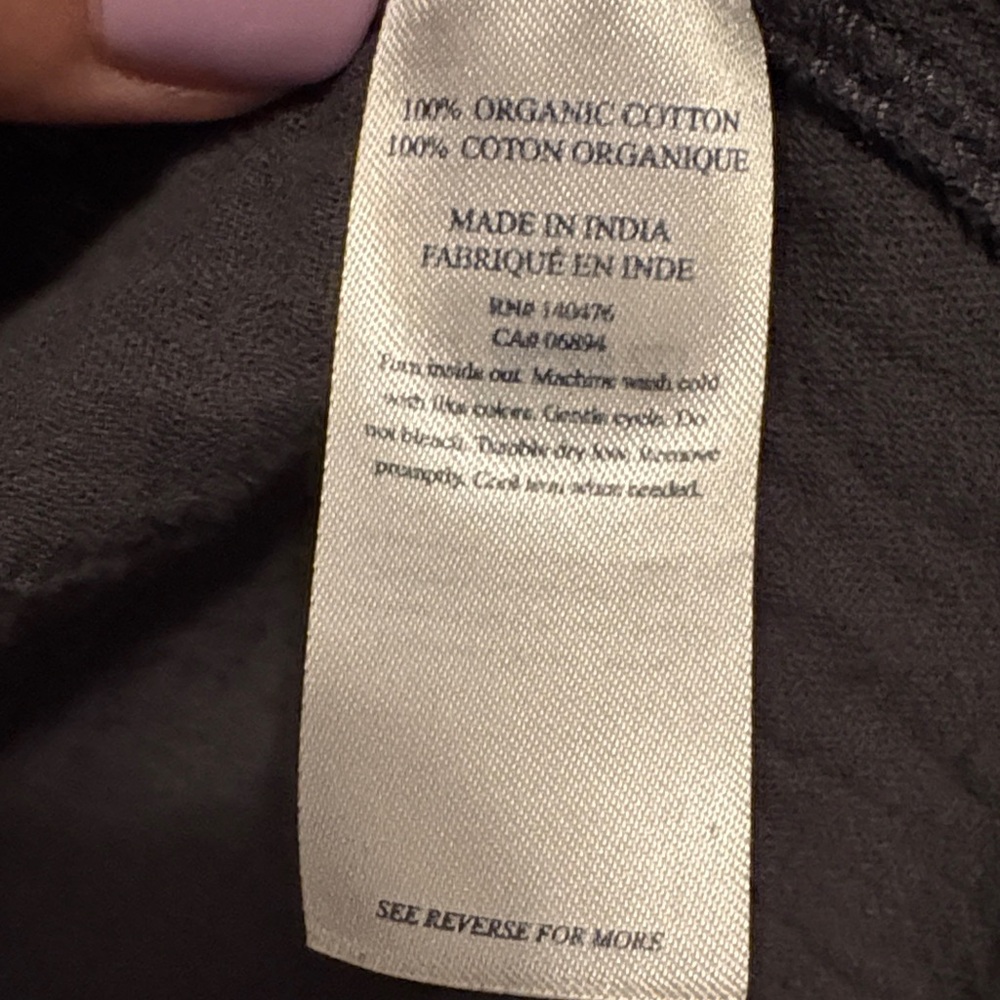 Faherty Charcoal Button-Up Blouse - image 3